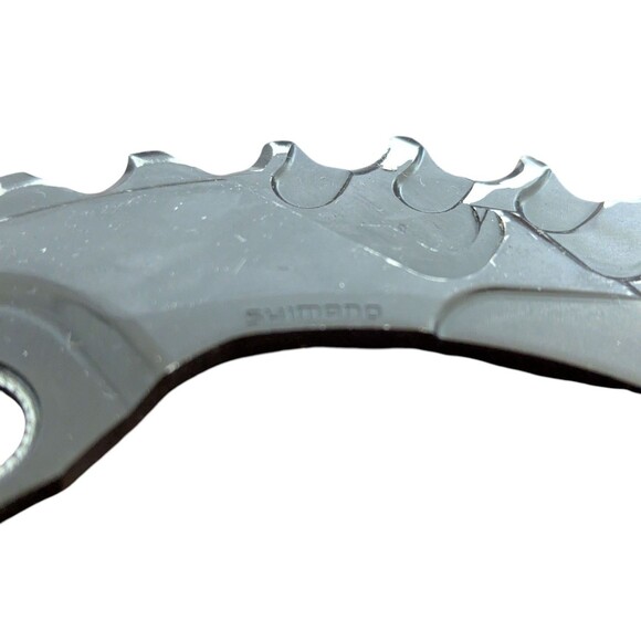 SHIMANO Deore FC-M615 Front Chainwheel Chainring 10 Speed 38-24AM Gear 4 Bolt - Picture 4 of 5